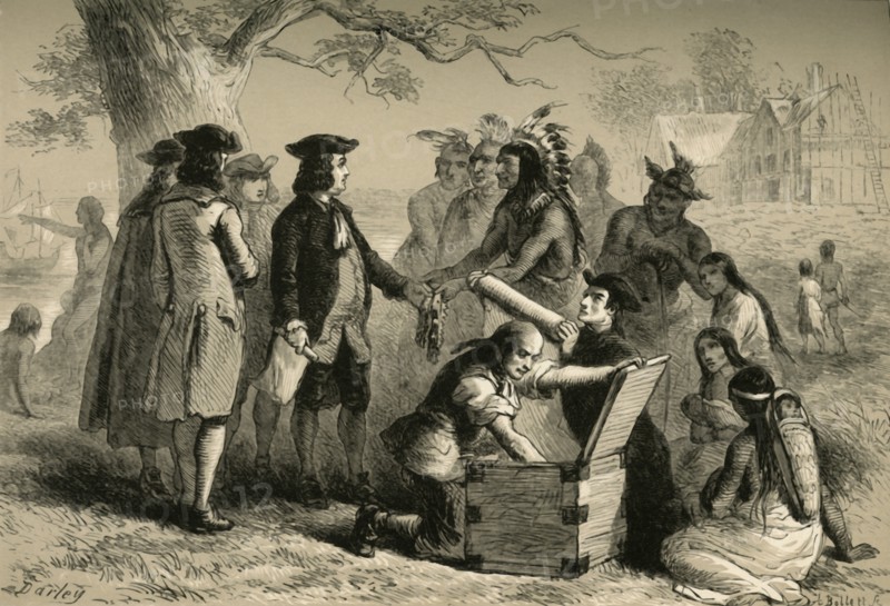 Penn's Treaty with the Indians', (1877).