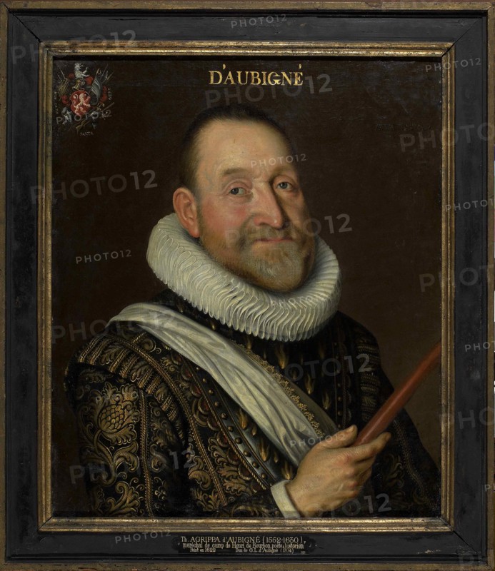 Portrait of Théodore Agrippa, chevalier d'Aubigné (1552-1630), First third of 17th cen..