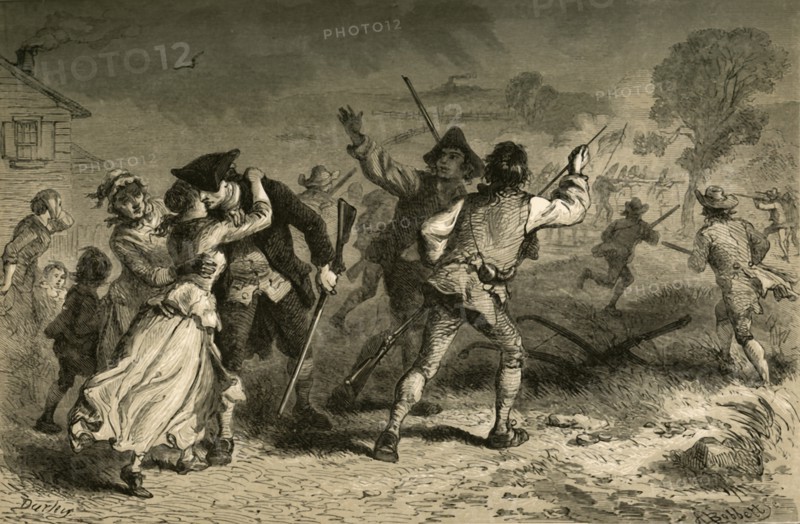 Concord - The First Blow for Liberty', (1877).