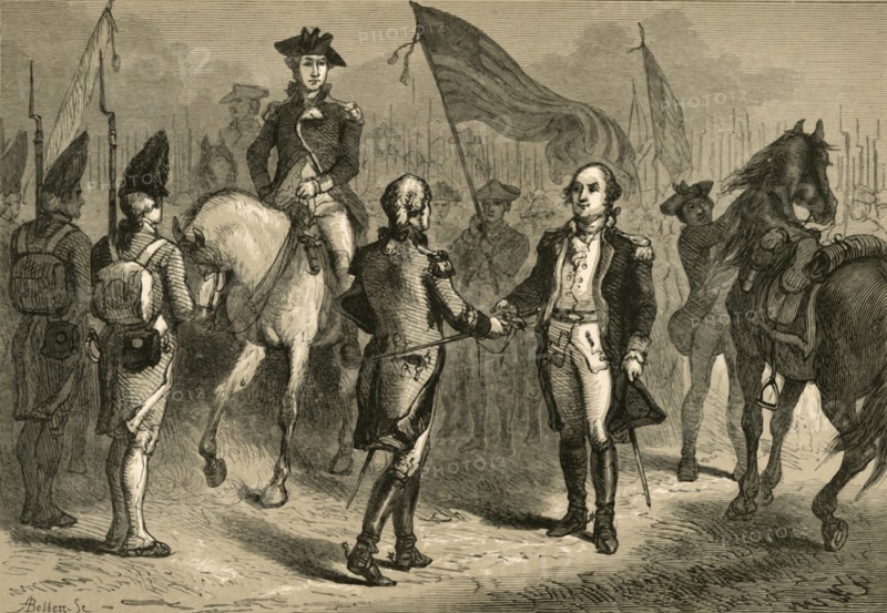General Lincoln Receiving Cornwallis's Sword from General O'Hara', (1877).