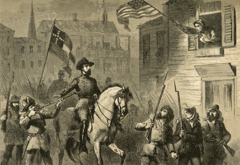 Barbara Frietchie's Defiance', (1878).