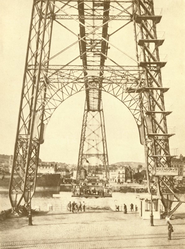 A Transporter Bridge at Rouen', c1930.