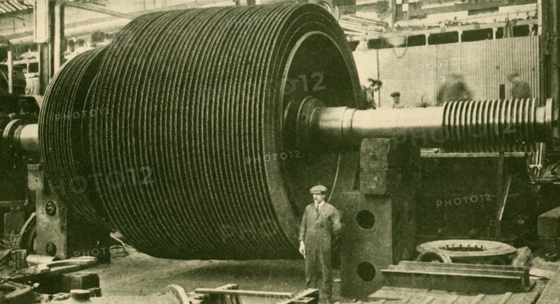 The Turbine Blading Without Casing', c1930.