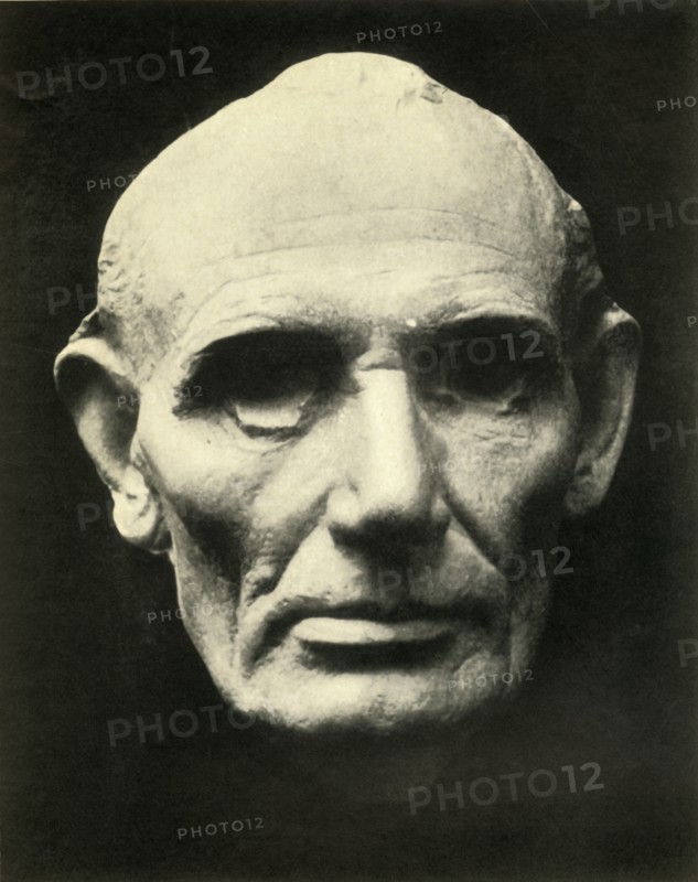 Life mask of Abraham Lincoln, 1860, (1930).