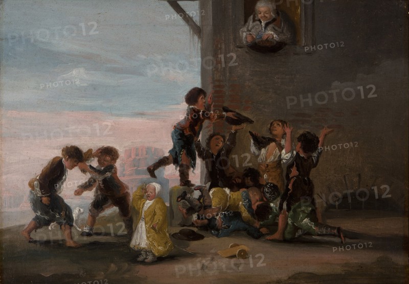 Children fighting for chestnuts (Niños peleándose por castañas), 1786.