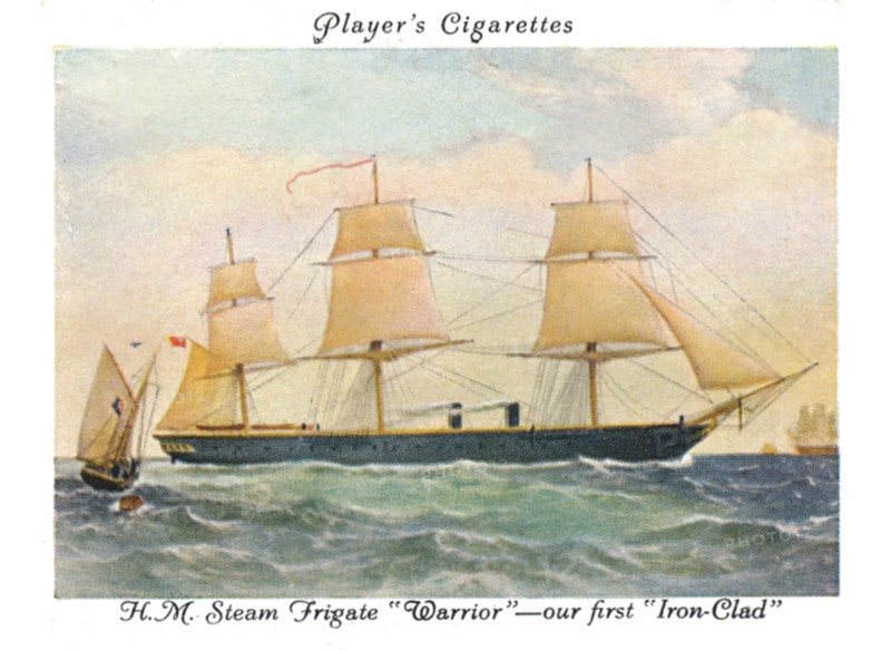 H.M. Steam Frigate "Warrior" --our first "Iron-Clad", 1936.