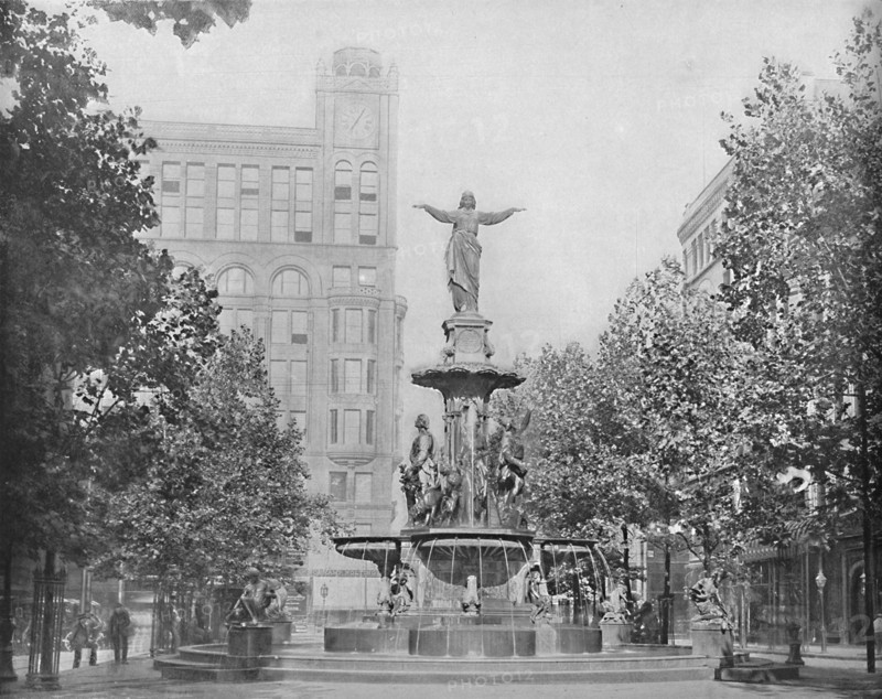 Fountain Square, Cincinnati, Ohio', c1897.