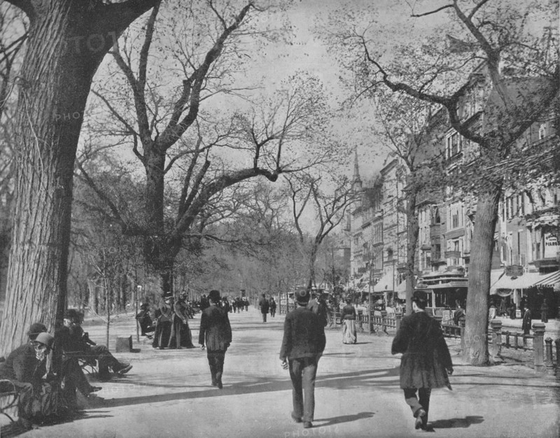 Tremont Street and "The Common", Boston', c1897.