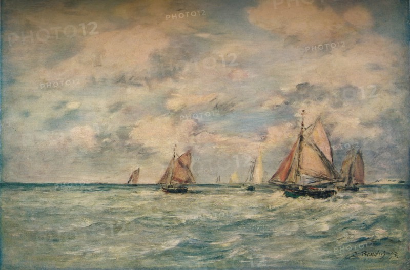 Sortie Des Barques A Trouville', 1895, (1920).