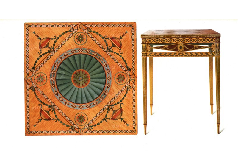 Inlaid Folding Card-Table, 1908.