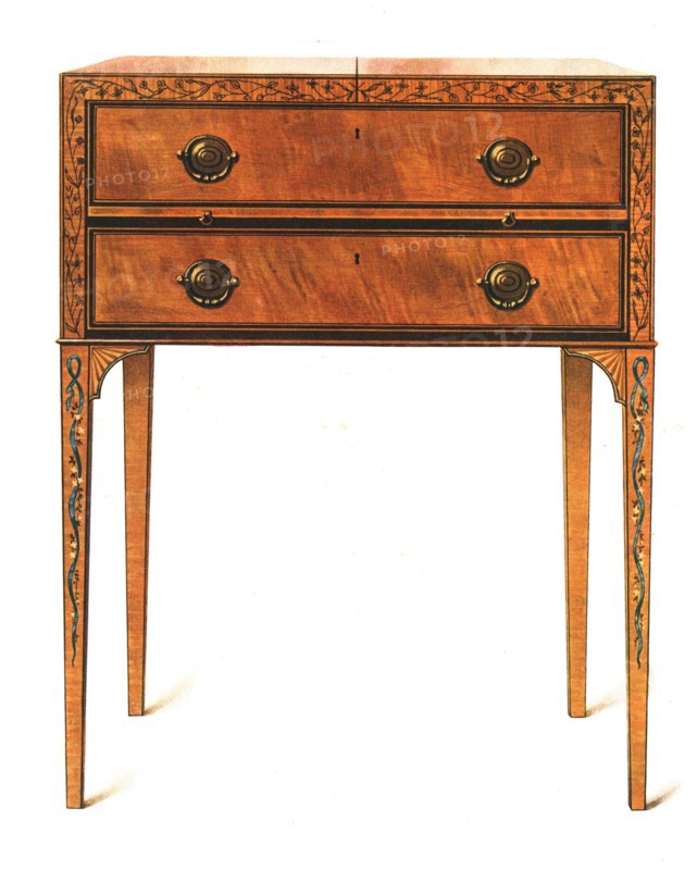 Painted Satin-Wood Dressing-Table,1908.