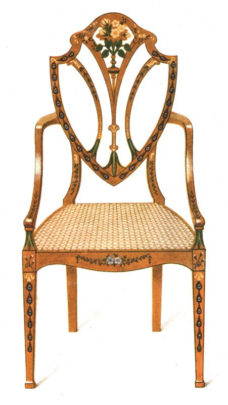 Painted Satin-wood Chair, 1908.