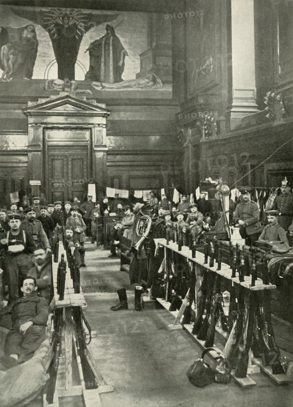 The Occupation of Brussels', 1914, (1919).