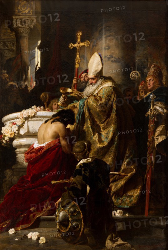 The Baptism of Vajk , 1875.
