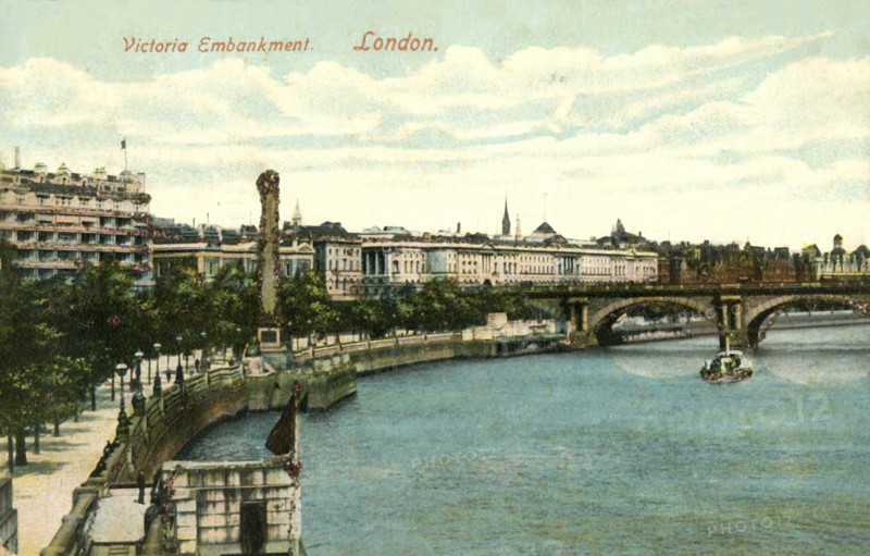 Victoria Embankment - London', 1906.