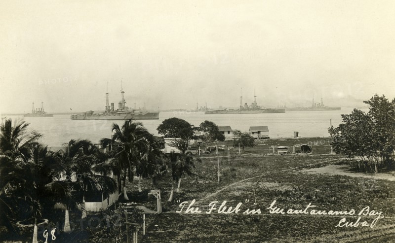 The Fleet in Guantanamo Bay, Cuba', c1919.