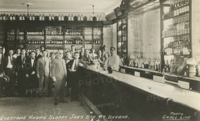 Everyone Knows Sloppy Joe's Bar at Havana', c1950s.