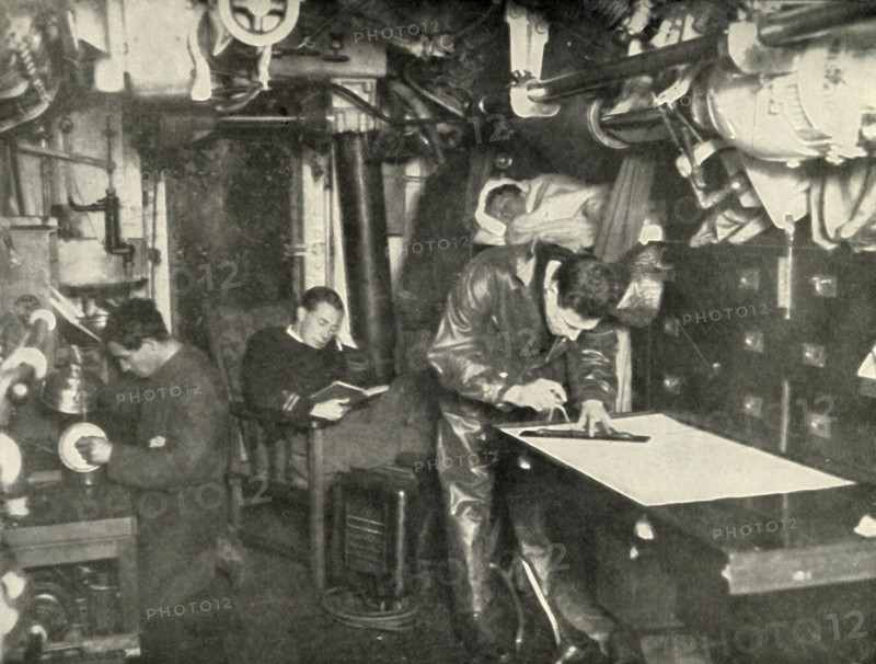 At the Bottom of the Sea. In the wardroom of a submarine', (1919).