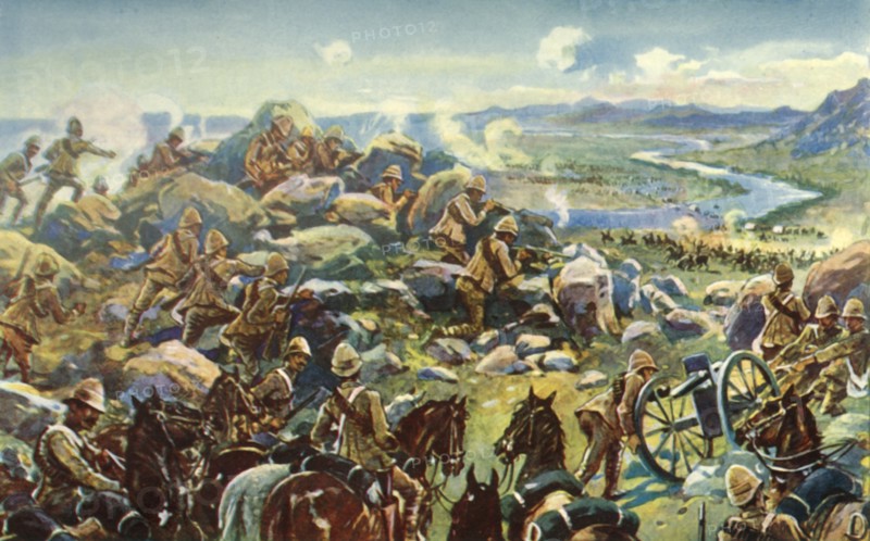 Heading Off Cronje - General French Blocking the Way at Koodoosrand Drift', (1901).