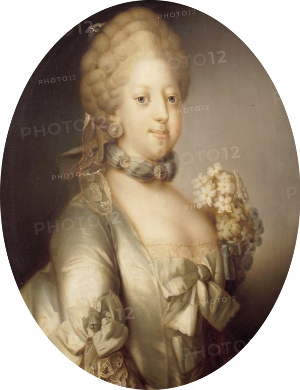 Portrait of Caroline Matilda of Great Britain (1751-1775), Queen of Denmark, ca 1767.