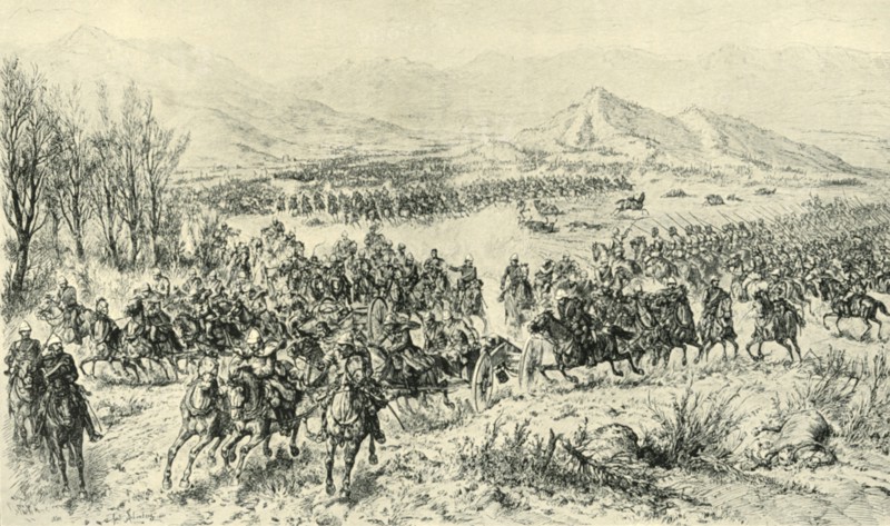 Charge of Cavalry to Cover the Retreat of the Guns...11th December 1879', (1901).
