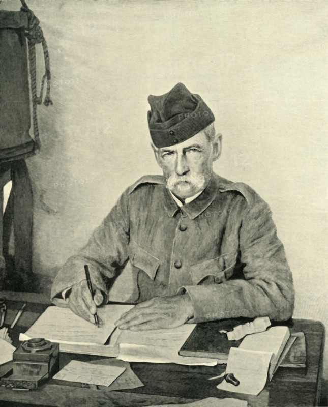Lord Roberts Writing in his Tent', c1900, (1901).