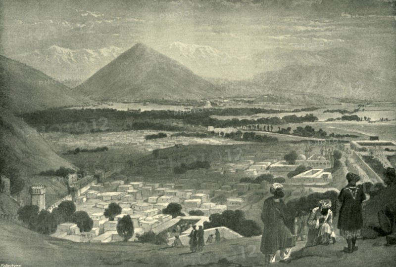 The Bala Hissar and City of Kabul from the Upper Part of the Citadel', c1842, (1901).