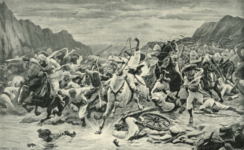 The Victory of Kandahar (Cavalry Pursuit to the Arghandab River)', (1901).