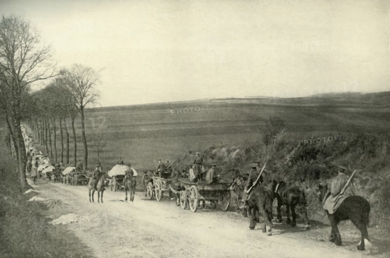 On the Way to the Trenches', (1919).