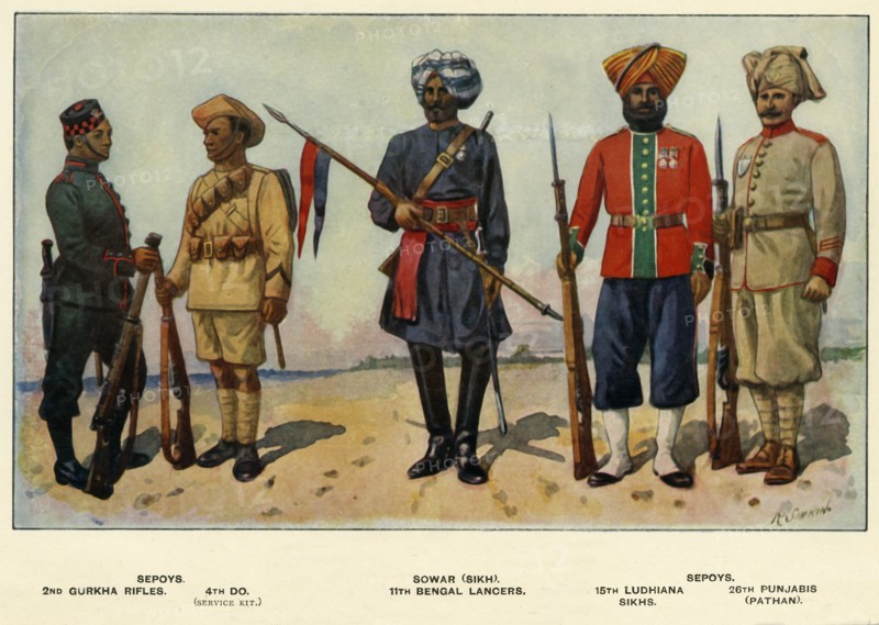 Types of the Indian Army', 1919.