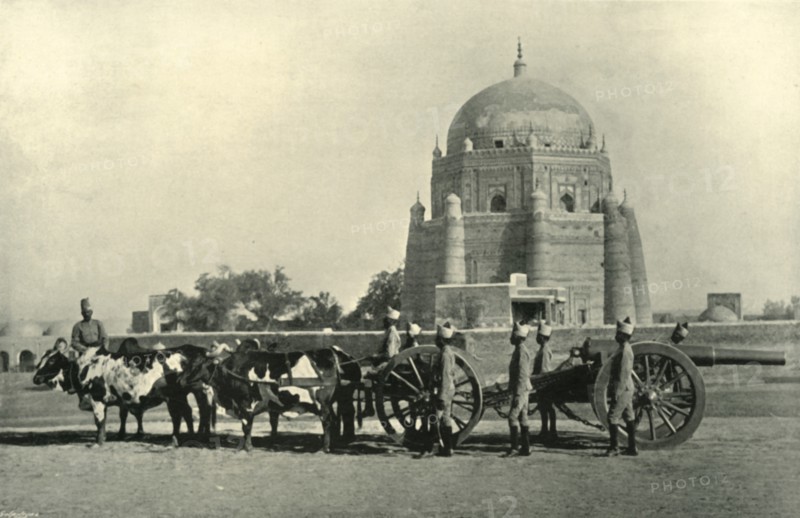 Indian Garrison Artillery with Heavy Battery (40-pr. M.L.) Equipment - Drill Order (Khaki)', 1901.
