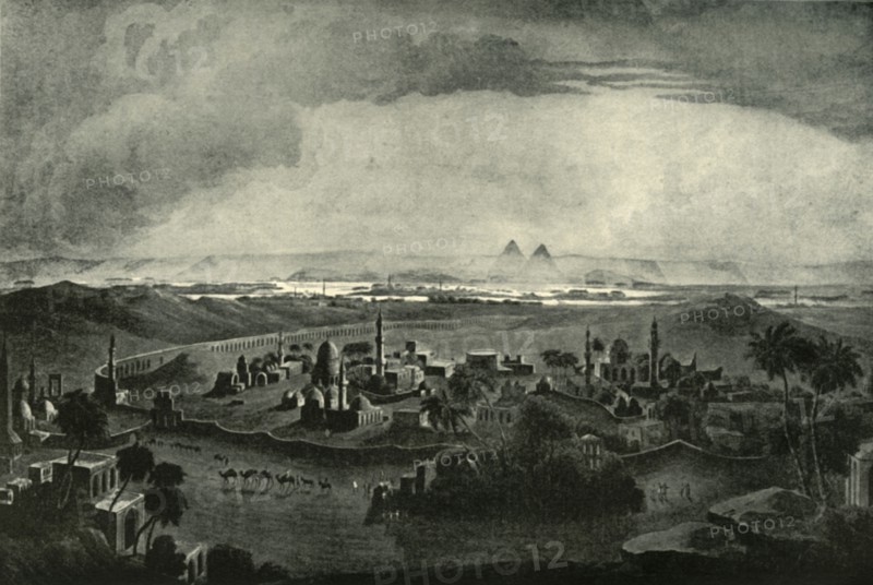 Cairo and the Pyramids', early 19th century, (1901).