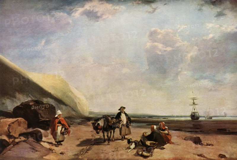 Fisherfolk on the Coast of Normandy, France', c1824, (1934).
