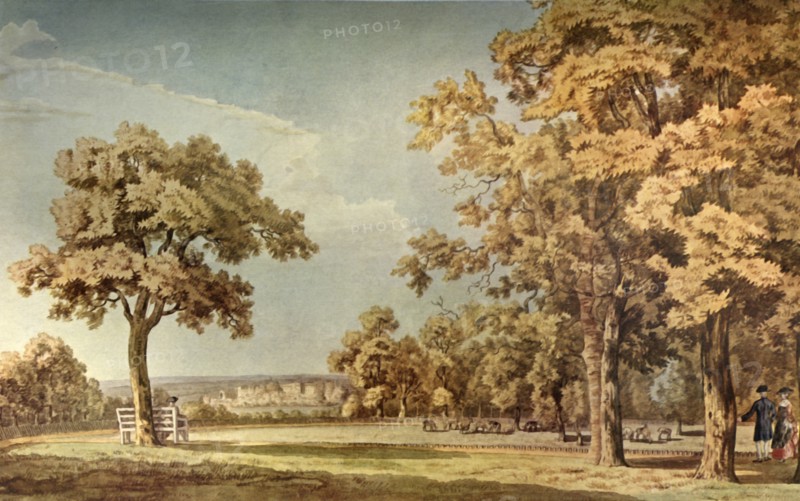 Windsor Castle from the Great Park Near the End of the Long Walk', 1740-1798, (1934).