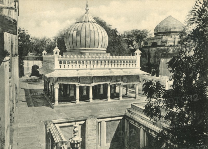 Tombs of Princess Jahanara and Nizam-Ud-Din at Delhi'.
