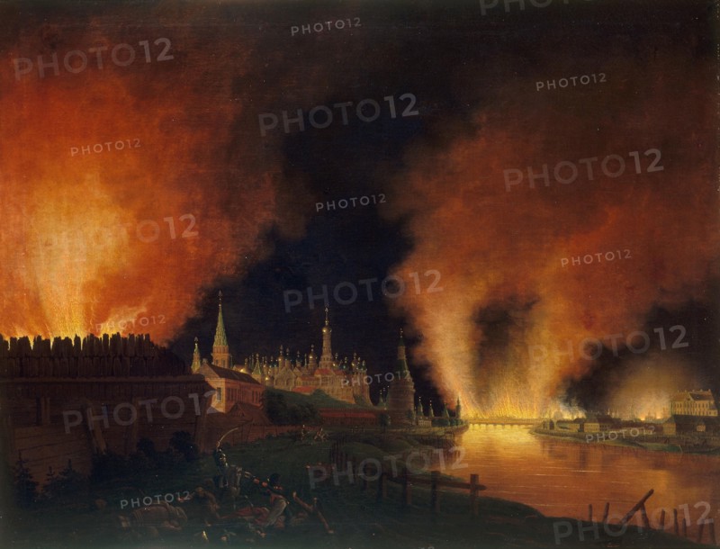 Fire of Moscow on 15th September 1812 (The French in Moscow), 1812-1817.