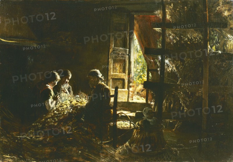 La raccolta dei bozzoli (Collecting the cocoons), 1882-1883.