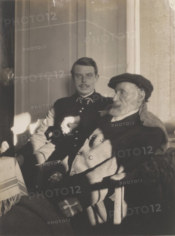 Pierre-Auguste and Jean Renoir, c. 1916.