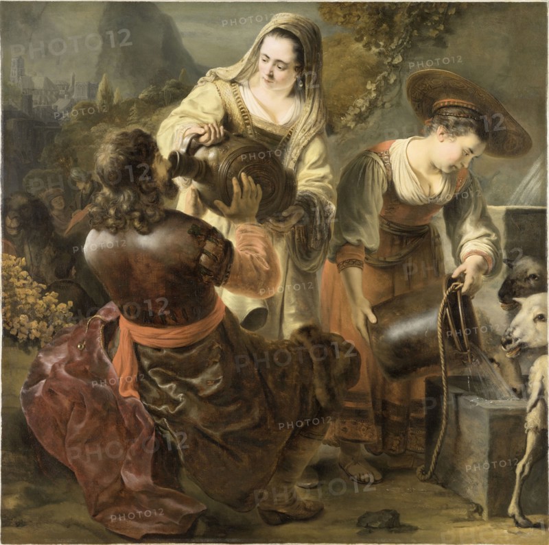 Rebecca and Eliezer at the Well, c. 1645.