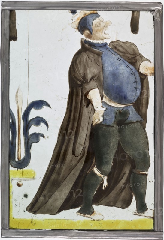 An actor declaiming, ca. 1600.