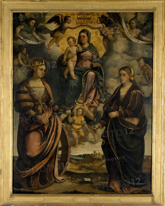 Madonna and Child between the saints Catherine and Apollonia, 1526.