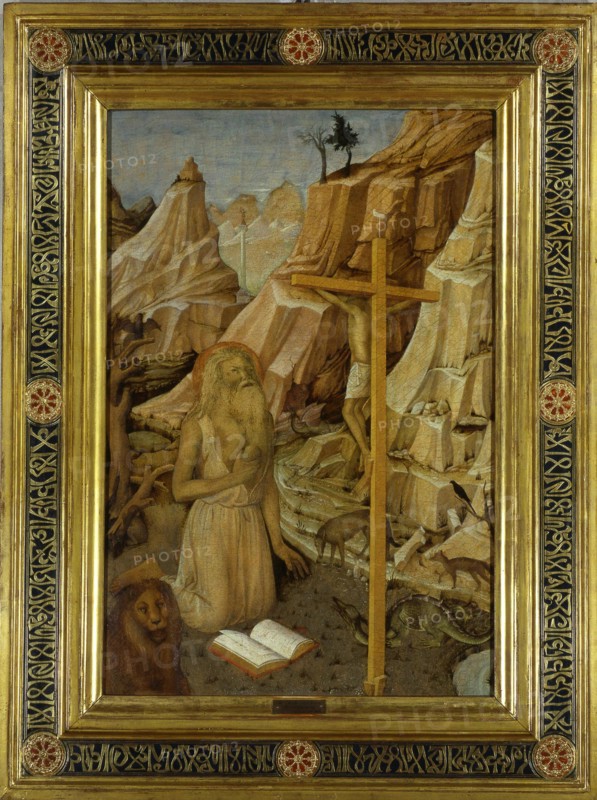 The Penitent Saint Jerome in the desert, 1450.