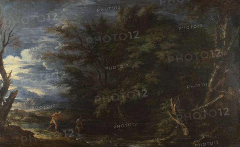 Landscape with Mercury and the Dishonest Woodman, ca 1663.