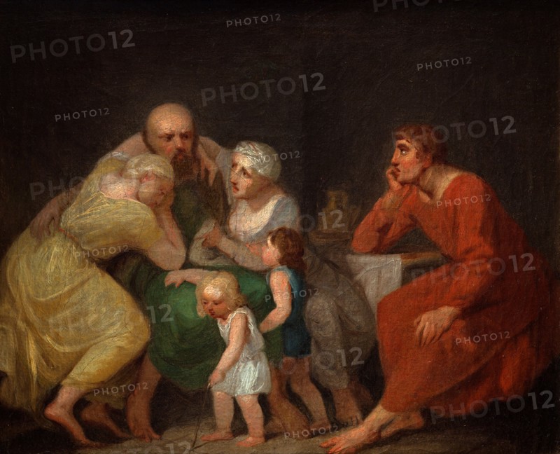 A farewell scene.