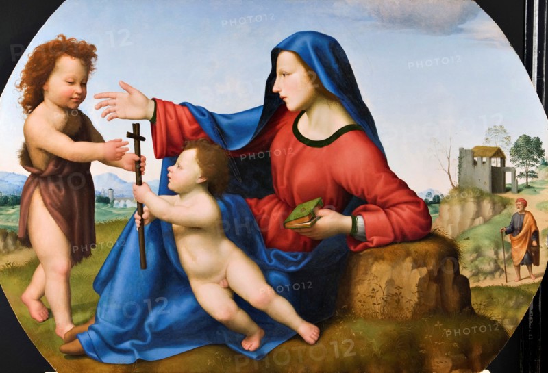 Madonna and Child with the Young John the Baptist.