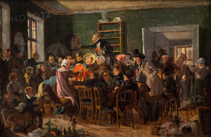Scene from an auction, 1835.