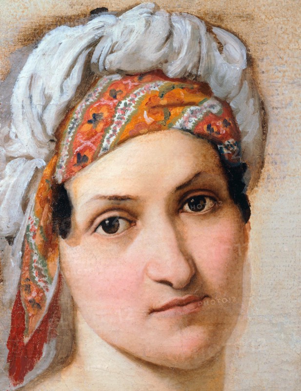 Ritratto della moglie Vincenza Scaccia, 1816.