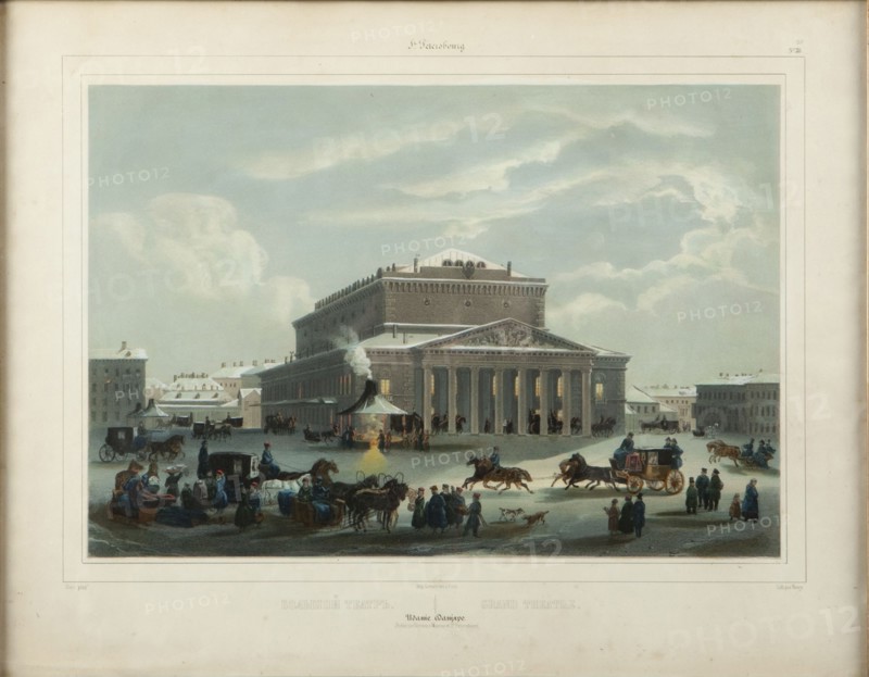 The Saint Petersburg Imperial Bolshoi Kamenny Theatre, End 1840s.