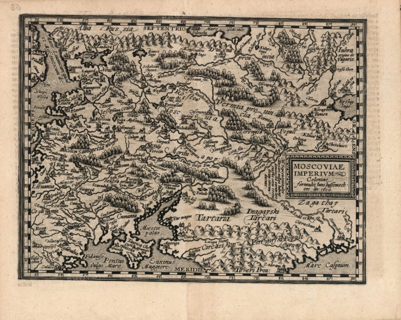 Moscoviae Imperium, 1600.