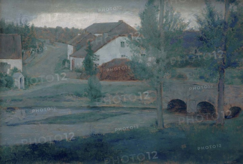 The Entrance to the Village, 1885.